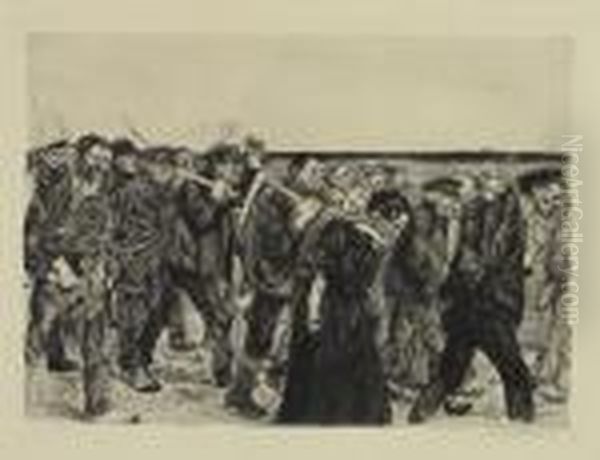 Weberzug. Blatt 4 Aus Dem Zyklus <ein Weberaufstand> - view 1