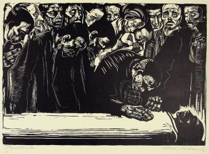 Gedenkblatt Fur Karl Liebknecht by Kathe Kollwitz
