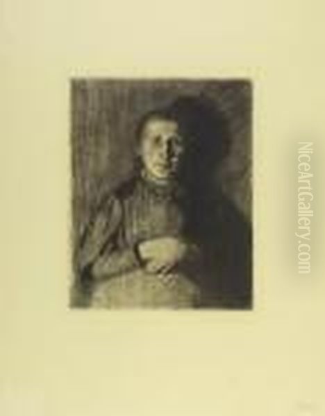 Frau Mit Ubereinander Gelegten Handen. - Schwangere Frau - view 1