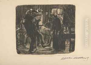 Hamburger Kneipe. by Kathe Kollwitz