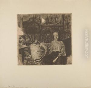 Junges Paar. by Kathe Kollwitz