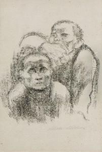 Gefangene, Musik Horend. 1925 by Kathe Kollwitz