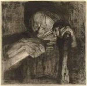 Biem Dengeln by Kathe Kollwitz