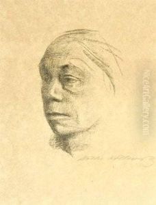 Kleines Selbstbildnis Nach Links by Kathe Kollwitz