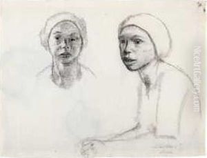 Lotte. Ruckseitig: Mutter, Die Ihr Kind Nahrt by Kathe Kollwitz