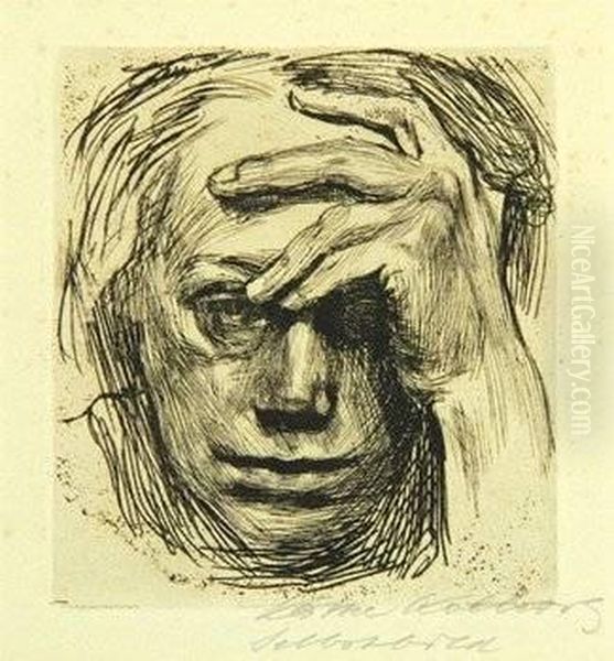 Selbstbildnis Mit Der Hand An Der Stern - view 1