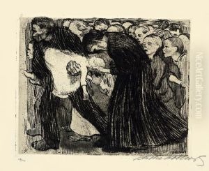 "uberfahren". 1910 by Kathe Kollwitz