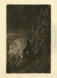 Bewaffnung In Einem Gewolbe, Plate 4 From Bauernkreig