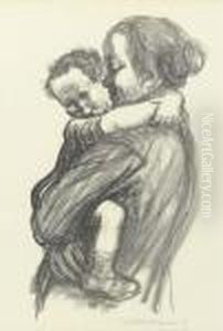 Mutter Mit Jungen by Kathe Kollwitz