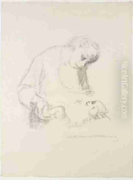 Junge Mutter Mit Saugling (klipstein 220a) - view 1