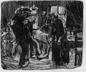 Hamburger Kneipe by Kathe Kollwitz