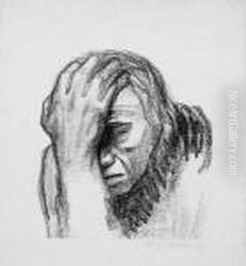 Nachdenkende Frau by Kathe Kollwitz