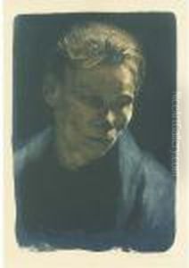 Brustbild Einer Arbeiterfrau Mit
 Blauem Tuch, From The Portfoliojahresmappe Der Gesellschaft Fur 
Vervielfaltigende Kunst , Vienna by Kathe Kollwitz
