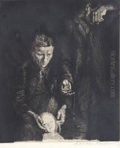 Zertretene. by Kathe Kollwitz
