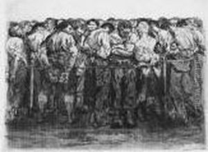Two Etchings.
Schlachtfeld by Kathe Kollwitz