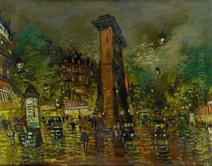 Paris By Night by Konstantin Alexeievitch Korovin