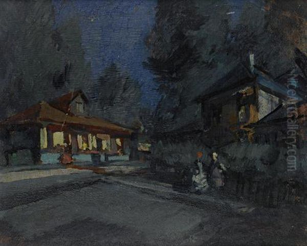 Dusk In The Village - view 1