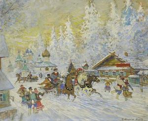 The Joys Of Winter by Konstantin Alexeievitch Korovin