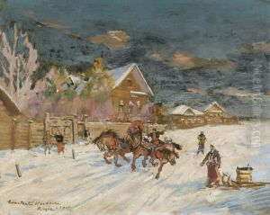 Winter Landscape by Konstantin Alexeievitch Korovin