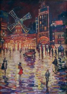 Paris, Le Moulin Rouge by Konstantin Alexeievitch Korovin