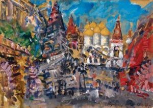 Vue De Saint Petersbourg by Konstantin Alexeievitch Korovin