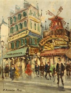Paris, Moulin Rouge by Konstantin Alexeievitch Korovin