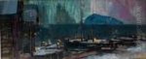 Northern Lights In Hammersforss, Norway by Konstantin Alexeievitch Korovin
