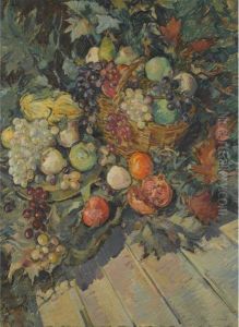 Still Life With Fruit by Konstantin Alexeievitch Korovin