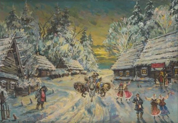 Traineau Dans La Neige - view 1