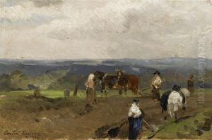 Landscape With Farmworkers by Konstantin Alexeievitch Korovin