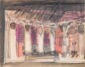 Sketch For A Stage Design by Konstantin Alexeievitch Korovin