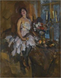 Portrait Of A Dancer by Konstantin Alexeievitch Korovin
