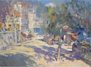 View Of The South Of France by Konstantin Alexeievitch Korovin