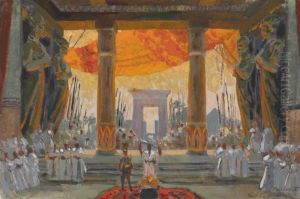 Stage Design For Salambo by Konstantin Alexeievitch Korovin