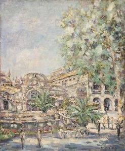 Vue De Vichy. by Konstantin Alexeievitch Korovin
