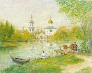 Au Bord Du Lac En Russie Au Bord Du Lac En Russie