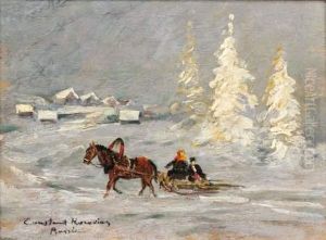 Traineau Dans La Neige