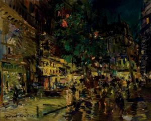 Cafe De Paris by Konstantin Alexeievitch Korovin