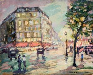 Boulevard Edgar Quinet Huile Sur Carton