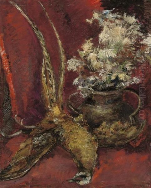 Still Life With Flowers In A Vase And Pheasant - view 1