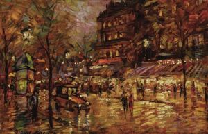 Street Scene by Konstantin Alexeievitch Korovin