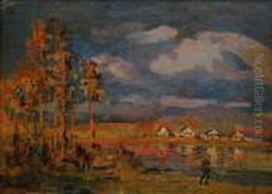 Hunting In The Evening On The Oka River