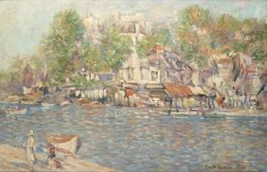 L'ile Saint-louis by Konstantin Alexeievitch Korovin