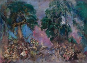 Set Design For A Production Of Le Corsaire