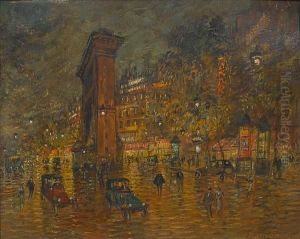 Porte St. Denis, Paris by Konstantin Alexeievitch Korovin