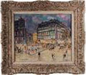 Opernplatz In Paris by Konstantin Alexeievitch Korovin