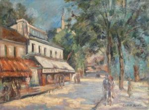 En Promenade A Nice by Konstantin Alexeievitch Korovin