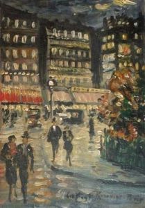 Vue De Paris. by Konstantin Alexeievitch Korovin