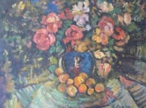 Bouquet De Fleurs. by Konstantin Alexeievitch Korovin