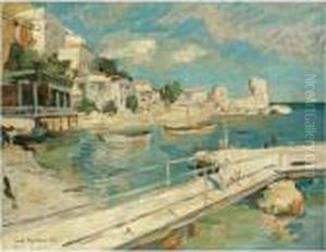 Black Sea Coastal Scene by Konstantin Alexeievitch Korovin